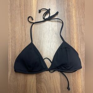 Simons Black Triangle String Bikini Top